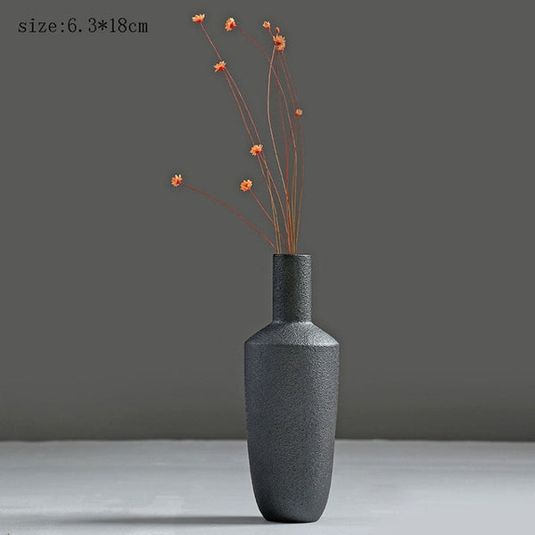 BURNING BLACK VASE