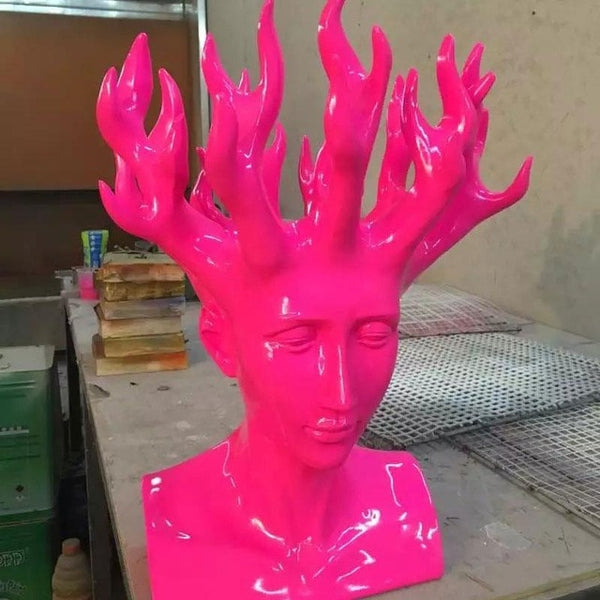 CREATIVE HUMAN HEAD VASE