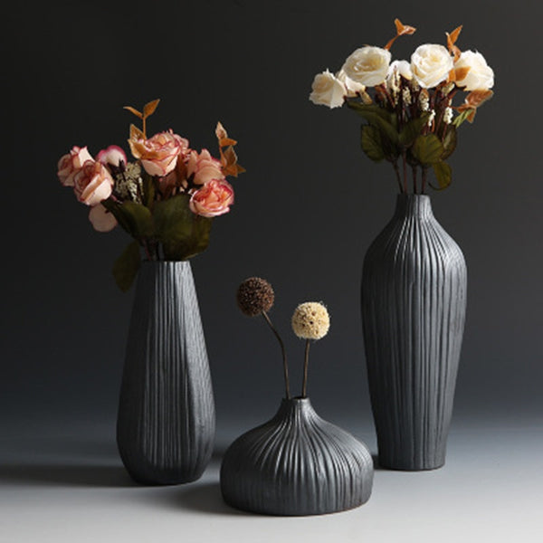 MEDITERRANEAN BLACK VASE