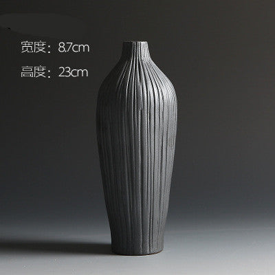 MEDITERRANEAN BLACK VASE
