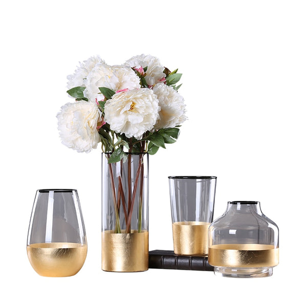TRANSPARENT GOLD VASE