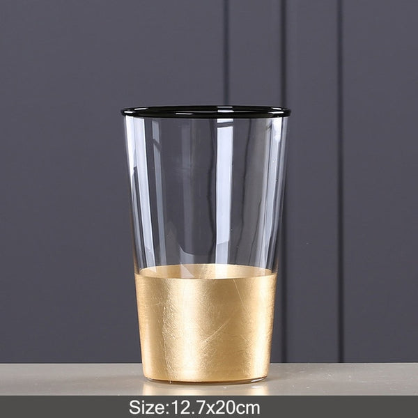 TRANSPARENT GOLD VASE