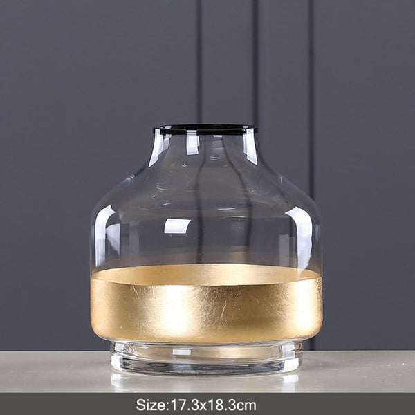 TRANSPARENT GOLD VASE