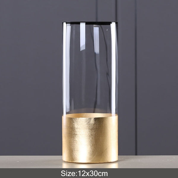 TRANSPARENT GOLD VASE