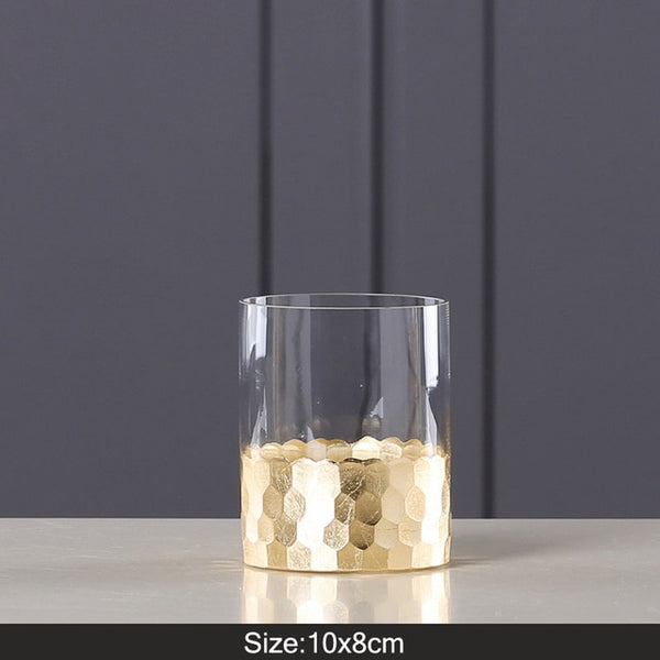 TRANSPARENT GOLD VASE