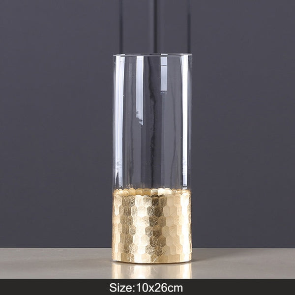 TRANSPARENT GOLD VASE