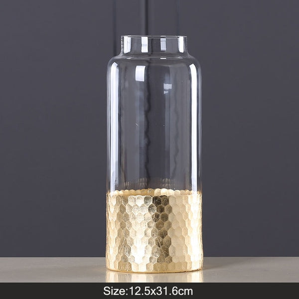 TRANSPARENT GOLD VASE