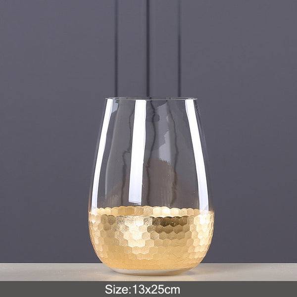 TRANSPARENT GOLD VASE