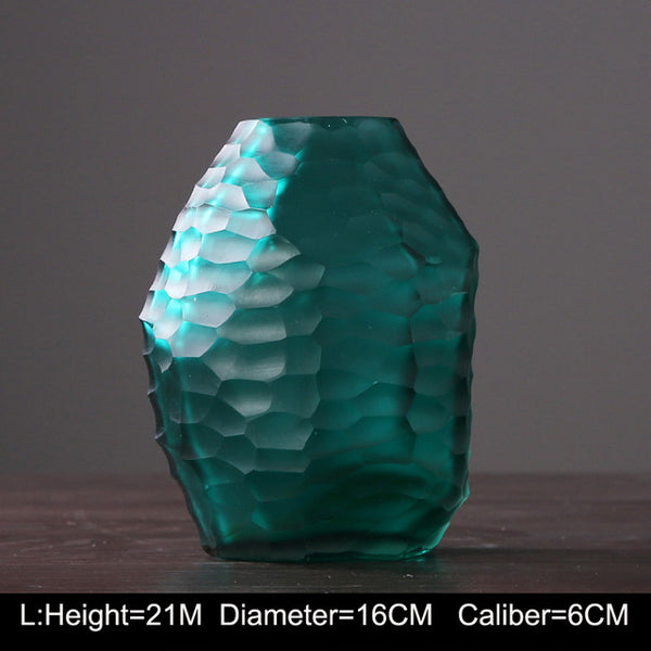 DIAMOND GLASS VASE