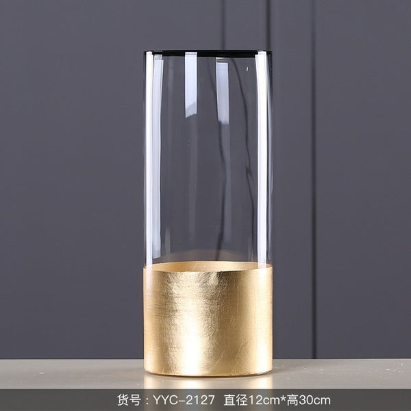 GOLD GLASS VASE