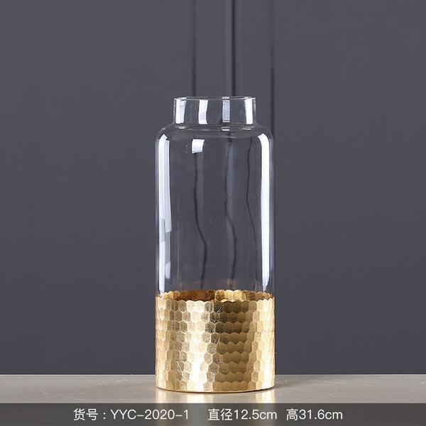 GOLD GLASS VASE