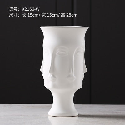 CERAMIC MULTIFACE VASE