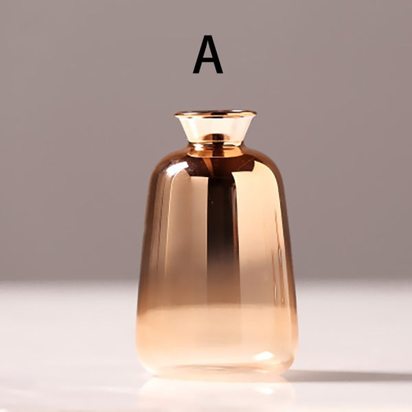 GOLDEN GLASS VASE