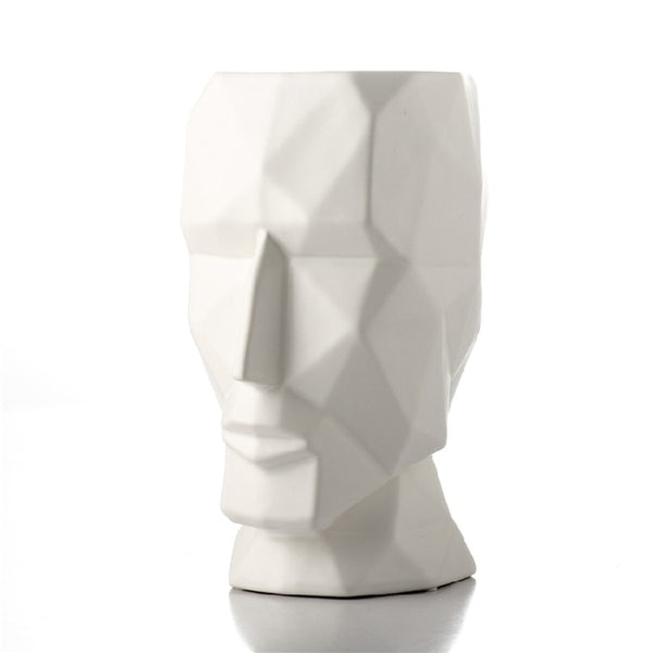NORDIC GEOMETRIC FACE VASE