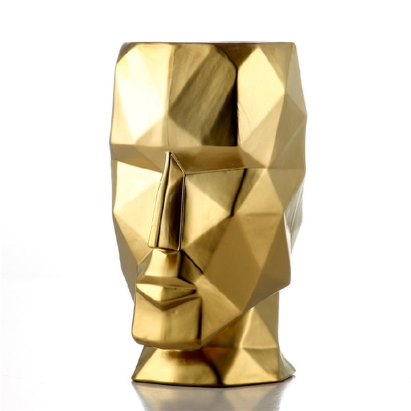 NORDIC GEOMETRIC FACE VASE