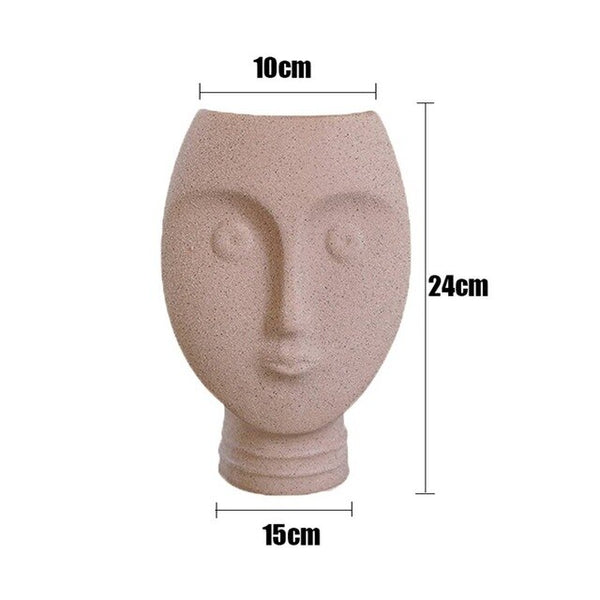 NORDIC CERAMIC FACE VASE
