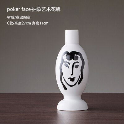 HUMAN FACE VASE