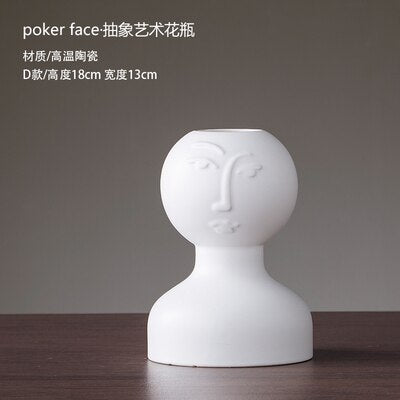 HUMAN FACE VASE